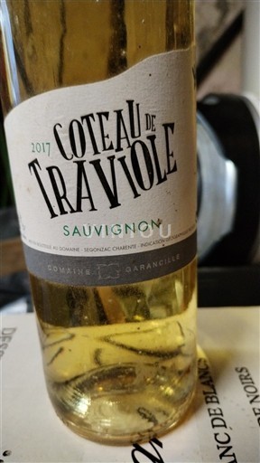 Akvitanska in Charentes Šarentec Coteau de Traviole Sauvignon 2017