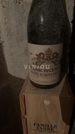 Rhônedalen Châteauneuf-du-Pape Domaine Clos du Roi 1981