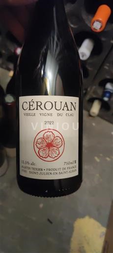 Zuidwest-Frankrijk Niet gespecificeerd Saint Texier Cérouan Vieille Vigne du Clau 2022
