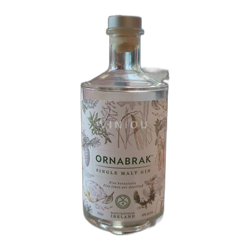 Rượu Gin Rượu gin Thủ công Single Malt five botanicals Ornabrak  Ai-len Chưa xác định Không được chỉ định