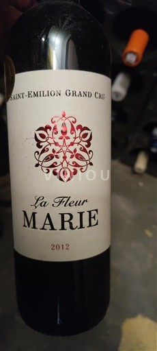 Bordeaux Saint-Émilion Grand Cru Grand Cru La Fleur Marie 2012