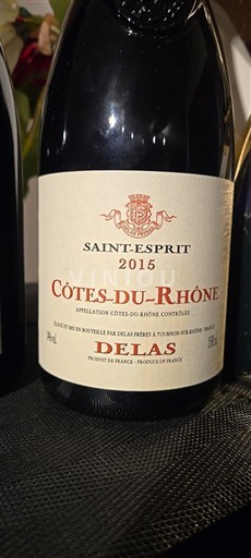 Thung lũng Rhône Côtes-du-rhône Delas Saint-Esprit 2015