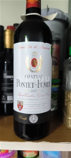 Bordeaux Saint-Émilion Grand Cru Château Pontet-Fumet 2010