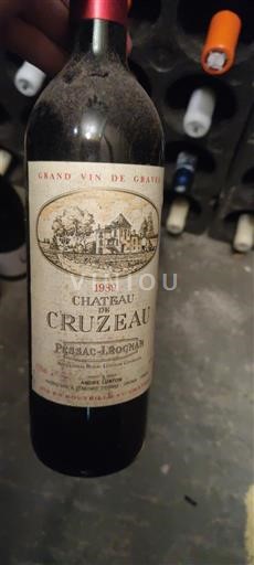 Bordeaux Pessac-Léognan Château Cruzeau 1989