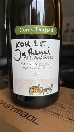 Loiredalen Chinon Couly-Dutheil Les Châtelières 2023