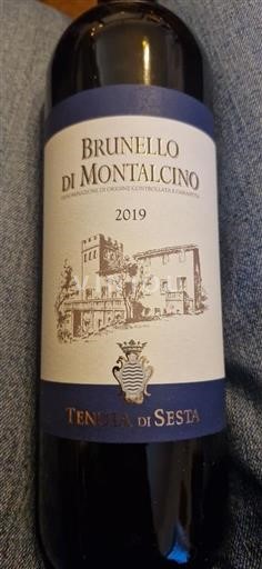 Toscane Brunello di Montalcino Tenuta di Sesta 2019