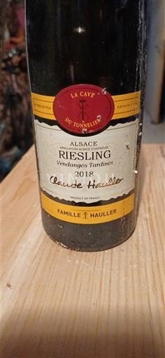 Alsácia Alsácia Grand Cru Vendanges Tardives Famille Hauller Claude Hauller 2018