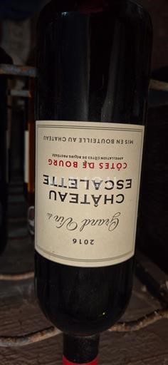 Bordeaux Côtes-de-bourg Château Escalette Grand Vin 2016