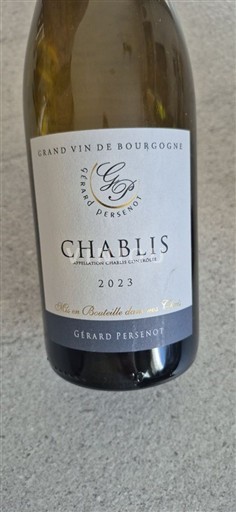 Bourgogne Chablis Gérard Persenot 2023