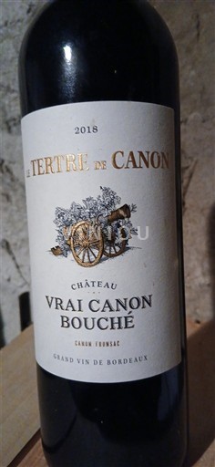 Bordeaux Canon-Fronsac Château Vrai Canon Bouché Le Tertre de Canon 2018