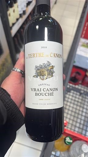 Bordeaux Canon-Fronsac Château Vrai Canon Bouché Le Tertre de Canon 2018