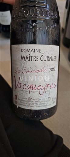 Rona dolina Vacqueyras Domaine Maître Curnier La Conviviale 2013