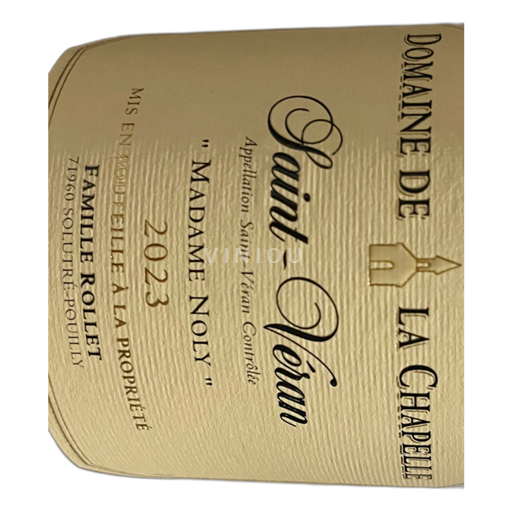 Burgundi Saint-Véran Domaine La Chapelle Madame Noly 2023