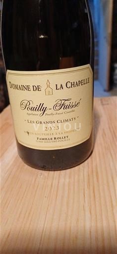 Burgundi Pouilly-fuissé Domaine La Chapelle Les Grands Climats 2023