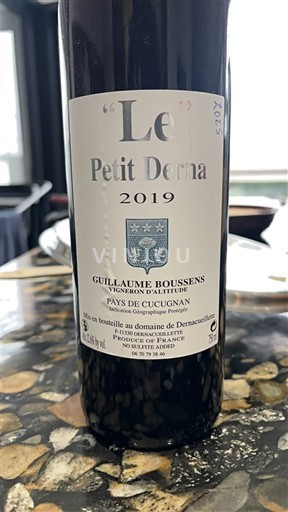 Languedoc e Roussillon País de Cucugnan Domaine Dernacueillette Le Petit Derna 2019