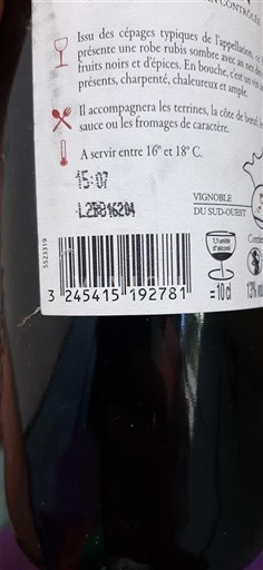 Tây Nam Madiran La Cave Augustin Florent Không niên vụ