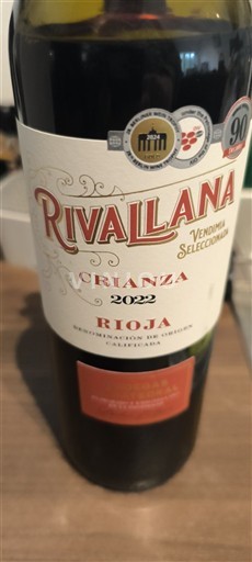La Rioja rioja Rivallana Crianza Vendimia Seleccionada 2022
