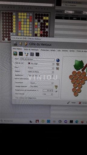 Rhône-dalen Ikke specificeret Cote de Ventoux 1991