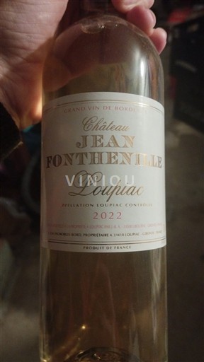 Bordeaux Loupiac Château Jean Fonthenille 2022