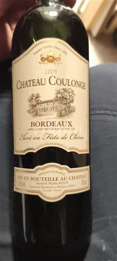 Bordeaux Château Coulonge 2003