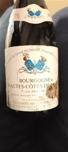 Bourgogne Ikke specificeret Domaine Gérard Hudelot Le Prieuré 1995