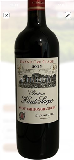 Bordeaux Saint-Émilion Grand Cru Château Haut-Sarpe 2001