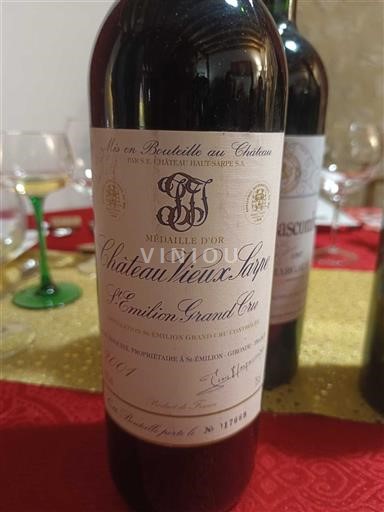 Burdeos Saint-Émilion Gran Cru Château Haut-Sarpe 2001