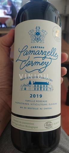 Bordeaux Saint-Émilion Grand Cru Château Lamarzelle-Cormey 2019