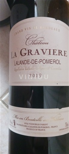 Burdeos Lalande-de-Pomerol Château La Gravière 2019