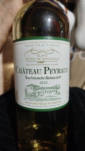 Bordeaux Blaye-côtes-de-bordeaux Château Peyraud Sauvignon-Sémillon 2024