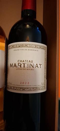 Burdeos Côtes-de-bourg Château Martinat 2022