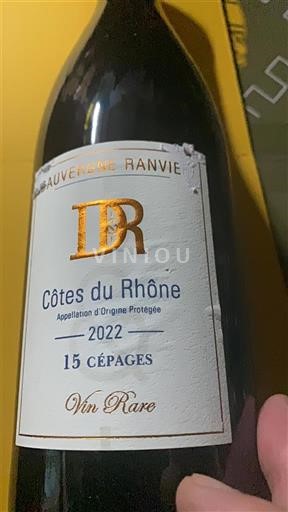 Rhônevallei Côtes-du-rhône Domaine RANVIE 15 cépages Vin Rare 2022