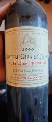 Bordeaux Lussac-saint-émilion Château Girard Tiffon 2000