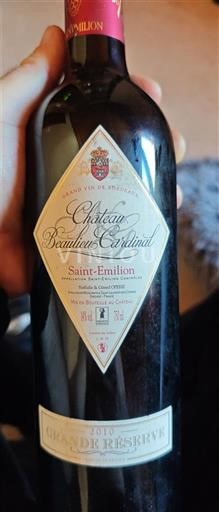 Bordeaux Saint-Émilion Château Beaurang Cardinal Grande Réserve 2010