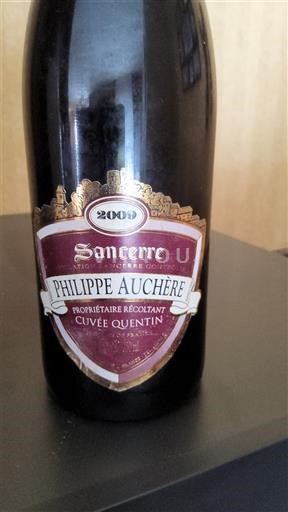 Loiren laakso Sancerre Philippe Auchère Quentin 2009
