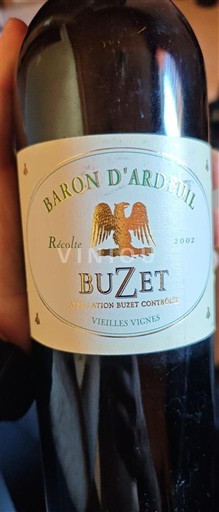 Lounais-Ranska Buzet Baron Ardeuil Vieilles Vignes 2002