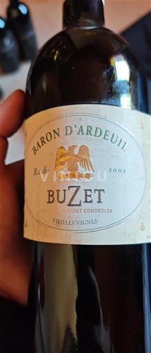 Lounais-Ranska Buzet Baron Ardeuil Vieilles Vignes 2001