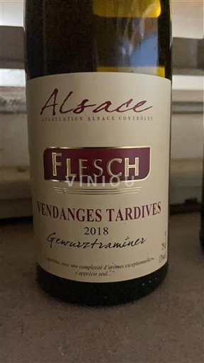 Alsace Vendanges Tardives Flesch Gewurztraminer 2018