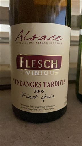 Alsace Vendanges Tardives Flesch Vendanges Tardives 2008