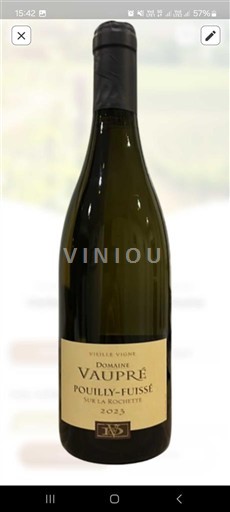 Borgogna Pouilly-fuissé Domaine Vaupré Vieilles Vignes Sur la Rochette 2023