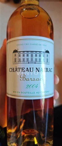 Burdeos Barsac Grand Cru Château Nairac 2004