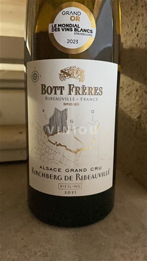 Alsace Không được chỉ định Grand Cru Bott Frères Kirchberg de Ribeauvillé 2021