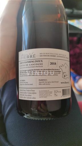 Sud-Ouest Côtes de Gascogne HERRÉ 2018