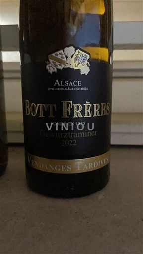 Alsace Vendanges Tardives Bott Frères Gewurztraminer Vendanges Tardives 2022