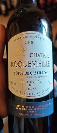 Bordeaux Määrittelemätön Château Roquevieille 2001