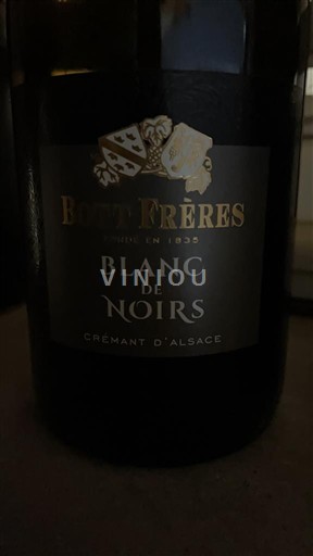 Alsace Crémant d'Alsace Bott Frères Blanc de Noirs Không niên vụ