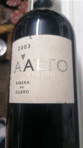 Vin Rouge sec Aalto 2003 Espanja Kastilia ja León Ribera del Duero DO