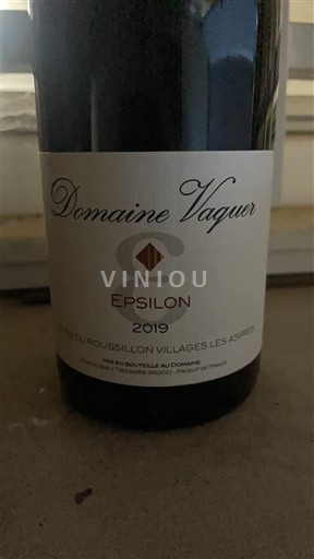 Roussillon Nespecifikováno Domaine Vaquer Epsilon 2019