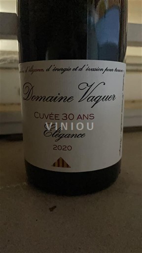 Roussillon Côtes-du-Roussillon Domaine Vaquer 30 ans Élégance 2020
