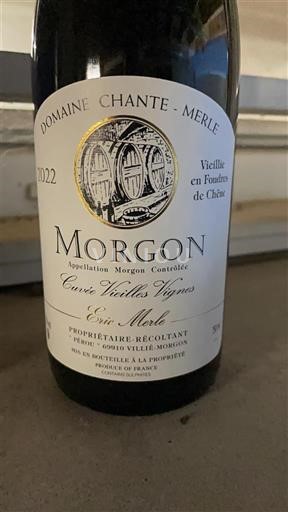 Beaujolais Morgon Domaine Chante-Merle Vieilles Vignes Esprit Merle 2022
